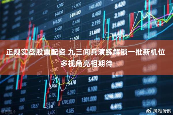正规实盘股票配资 九三阅兵演练解锁一批新机位 多视角亮相期待